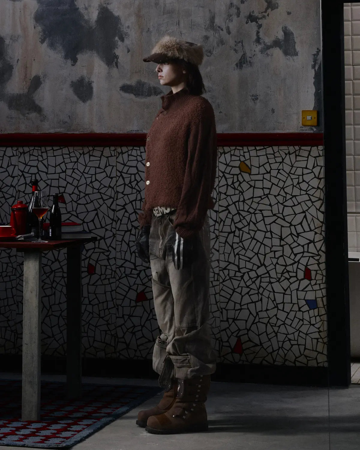 Vintage Fencing Inspired Knit Sweater