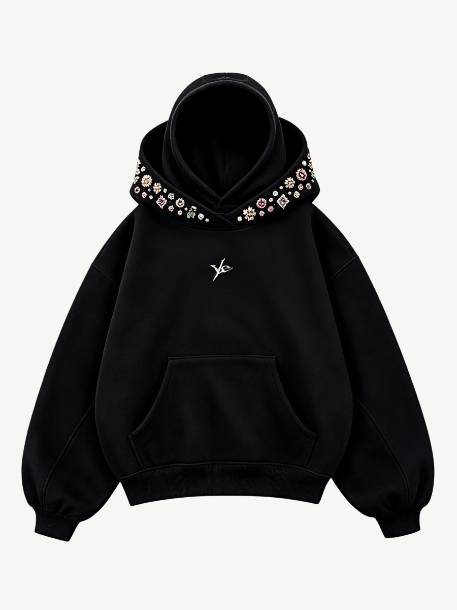 GEM EMBELLISHED HOODIE