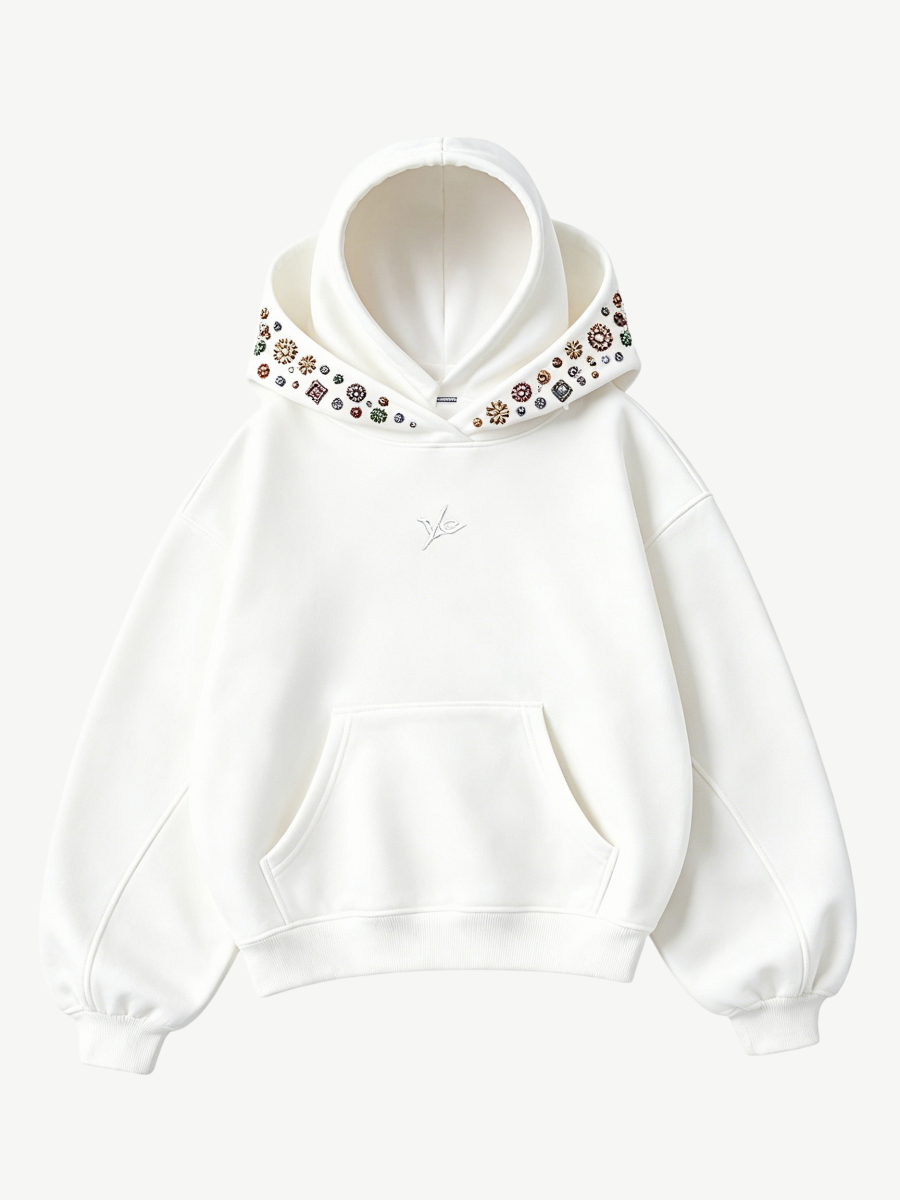 GEM EMBELLISHED HOODIE