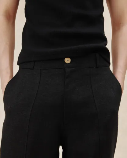 Tailored Heavy Linen Pants