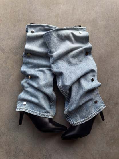 DENIM HEELS