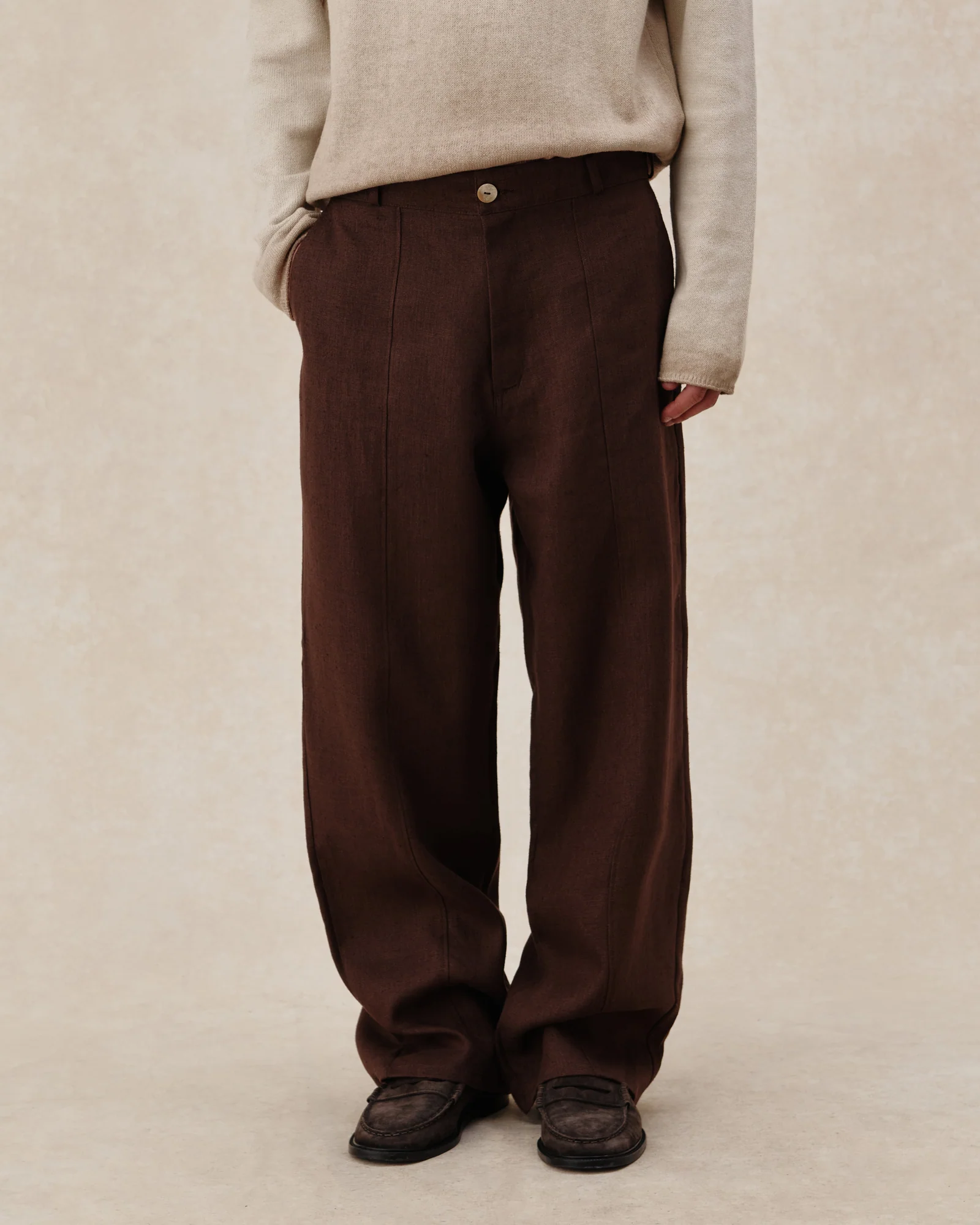 Tailored Heavy Linen Pants