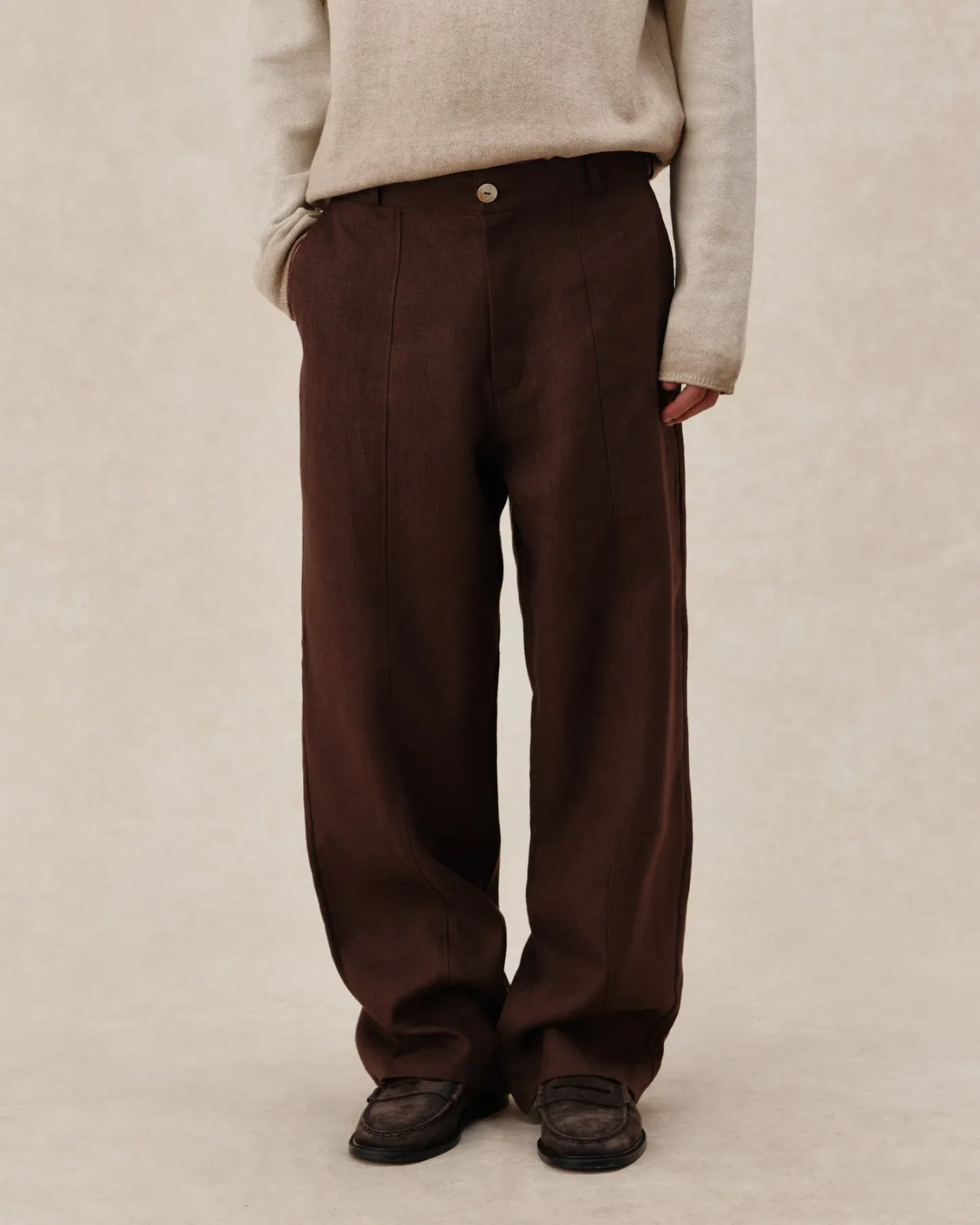 Tailored Heavy Linen Pants