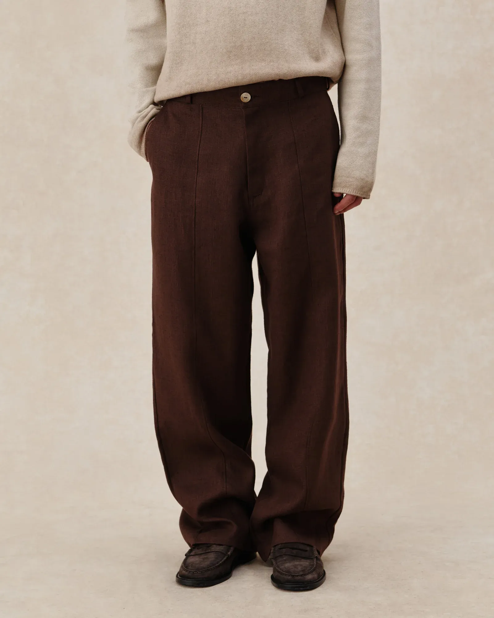 Tailored Heavy Linen Pants