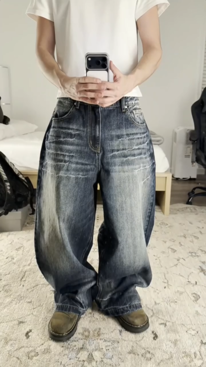 VINTAGE FADE WIDE-LEG JEANS