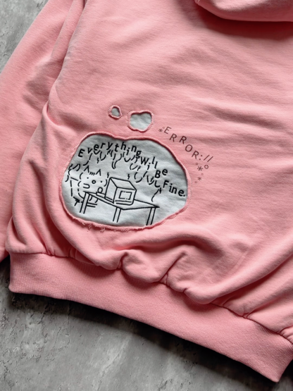 ''Error'' Pink Hoodie
