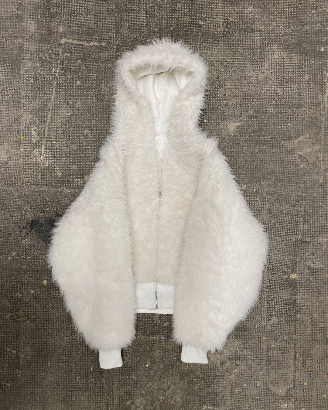YETI FUR REVERSIBEL ZIP HOODIE