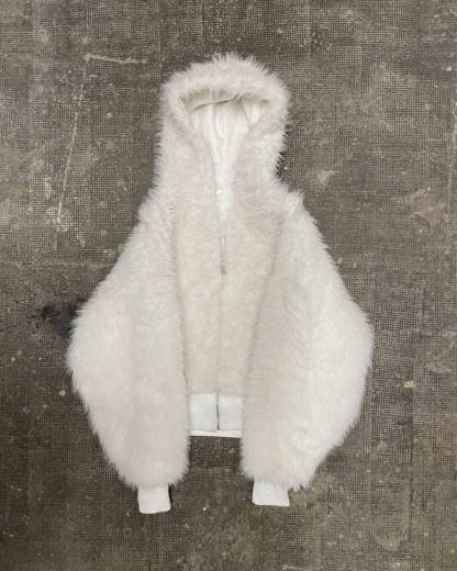 YETI FUR REVERSIBEL ZIP HOODIE