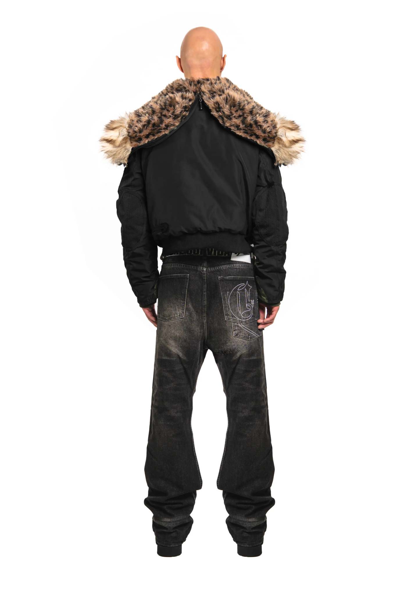 Leopard Fur Hooded Jacket