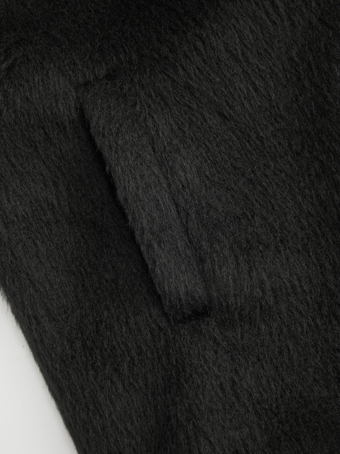 Wool-look Funnel Neck Long Sleeve Oversized Jacket