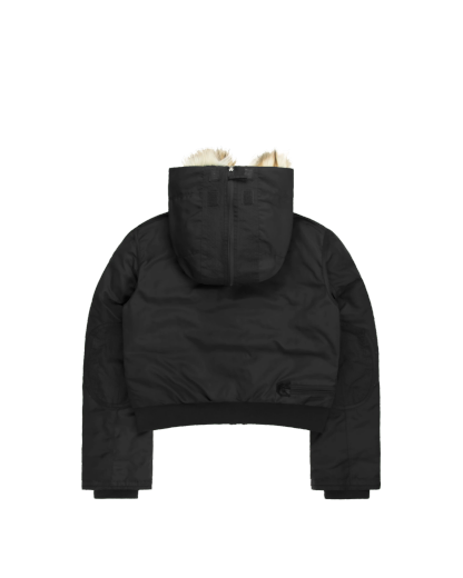 Leopard Fur Hooded Jacket