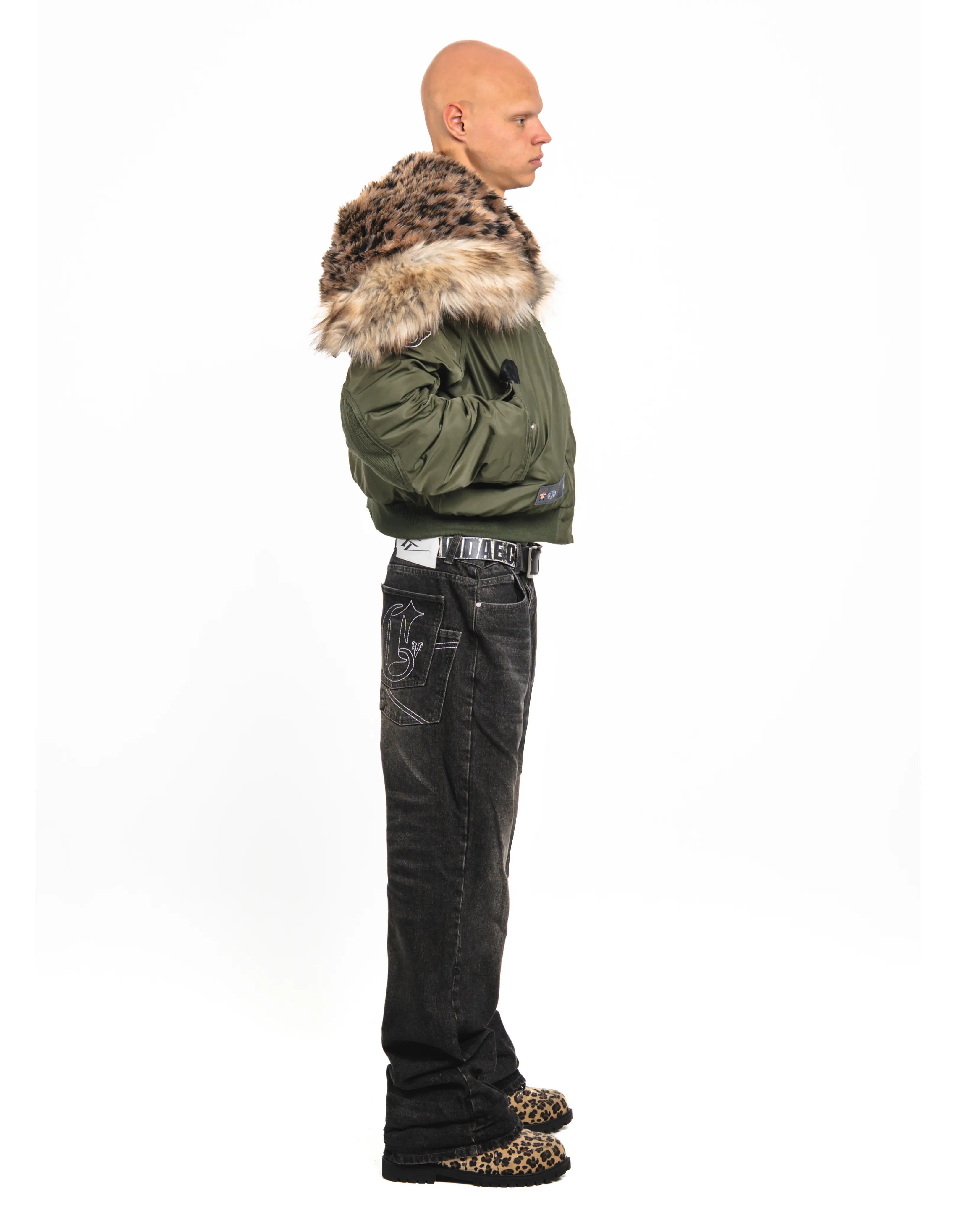 Leopard Fur Hooded Jacket