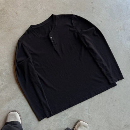 CROP MUSCLE TEE | HENLEY LONG SLEEVE