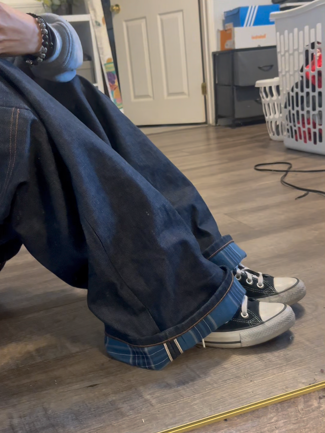 13OZ PLAID-LINED SELVEDGE DENIM