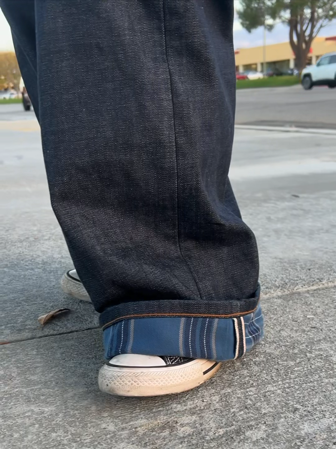 13OZ PLAID-LINED SELVEDGE DENIM