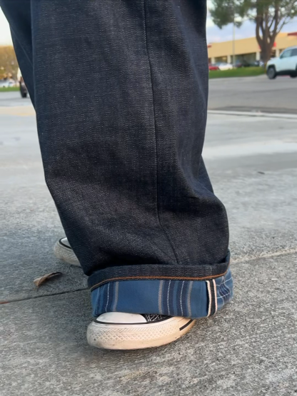 13OZ PLAID-LINED SELVEDGE DENIM