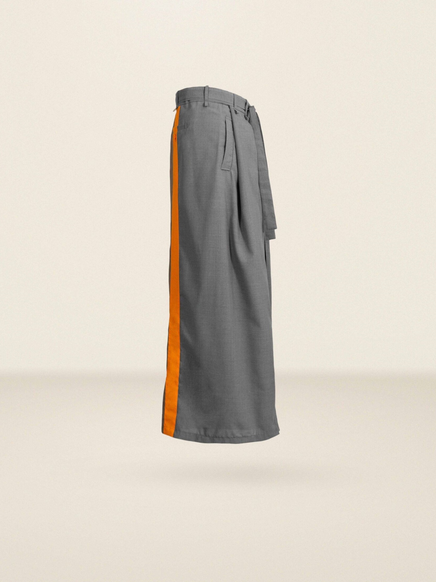 COLOR-BLOCK PLEATED TROUSERS