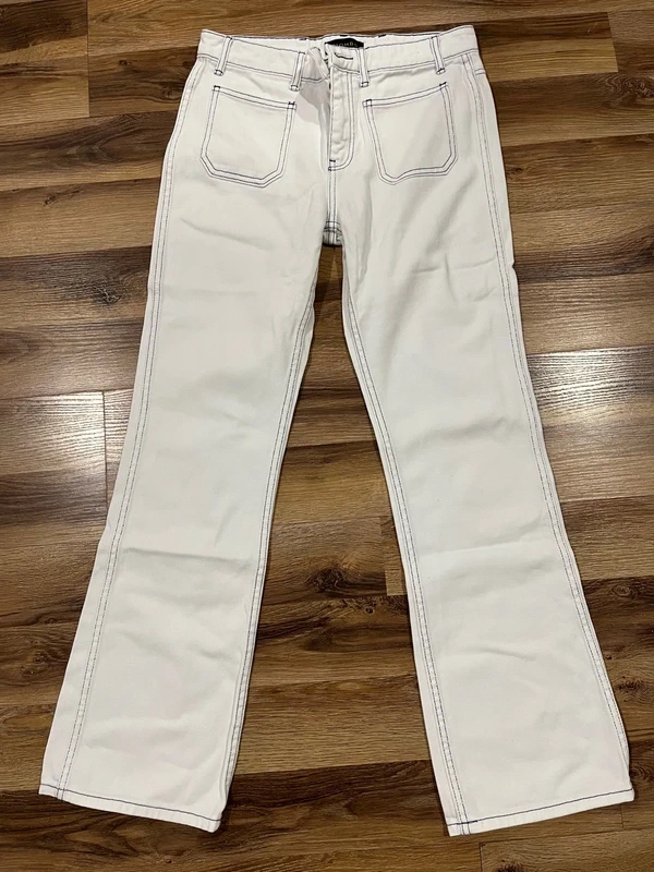 CREAM WHITE JEANS