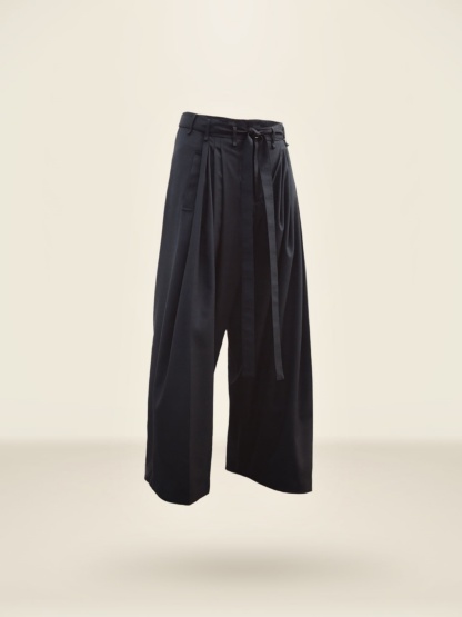 COLOR-BLOCK PLEATED TROUSERS