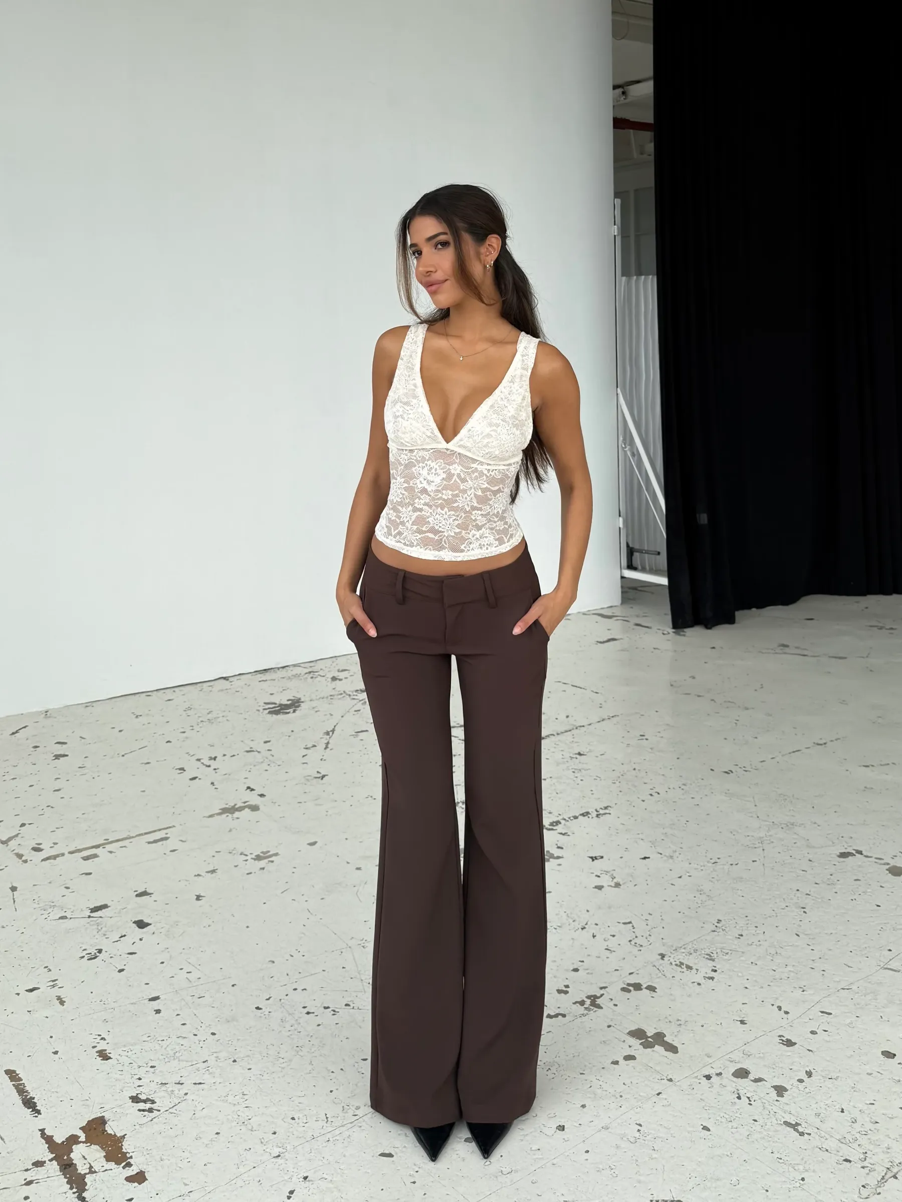 Livia low waist trousers (Buy 2 Free Shipping）