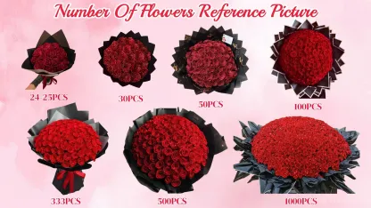 Glitter Rose Bouquet Couple Glitter Everlasting Rose Bouquet (Never Wither)