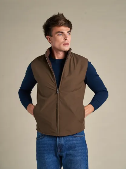 WOOL REVERSIBLE GILET