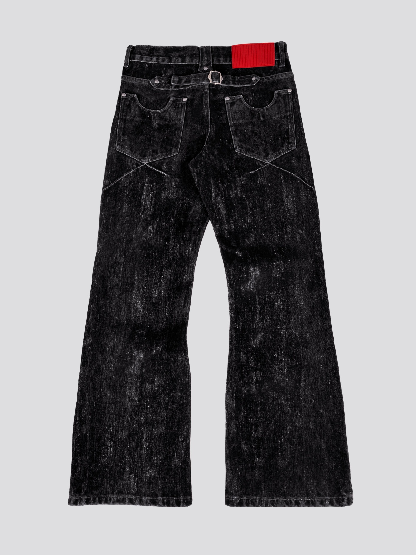 KNUCKLE BOOTCUT VELVET PANTS