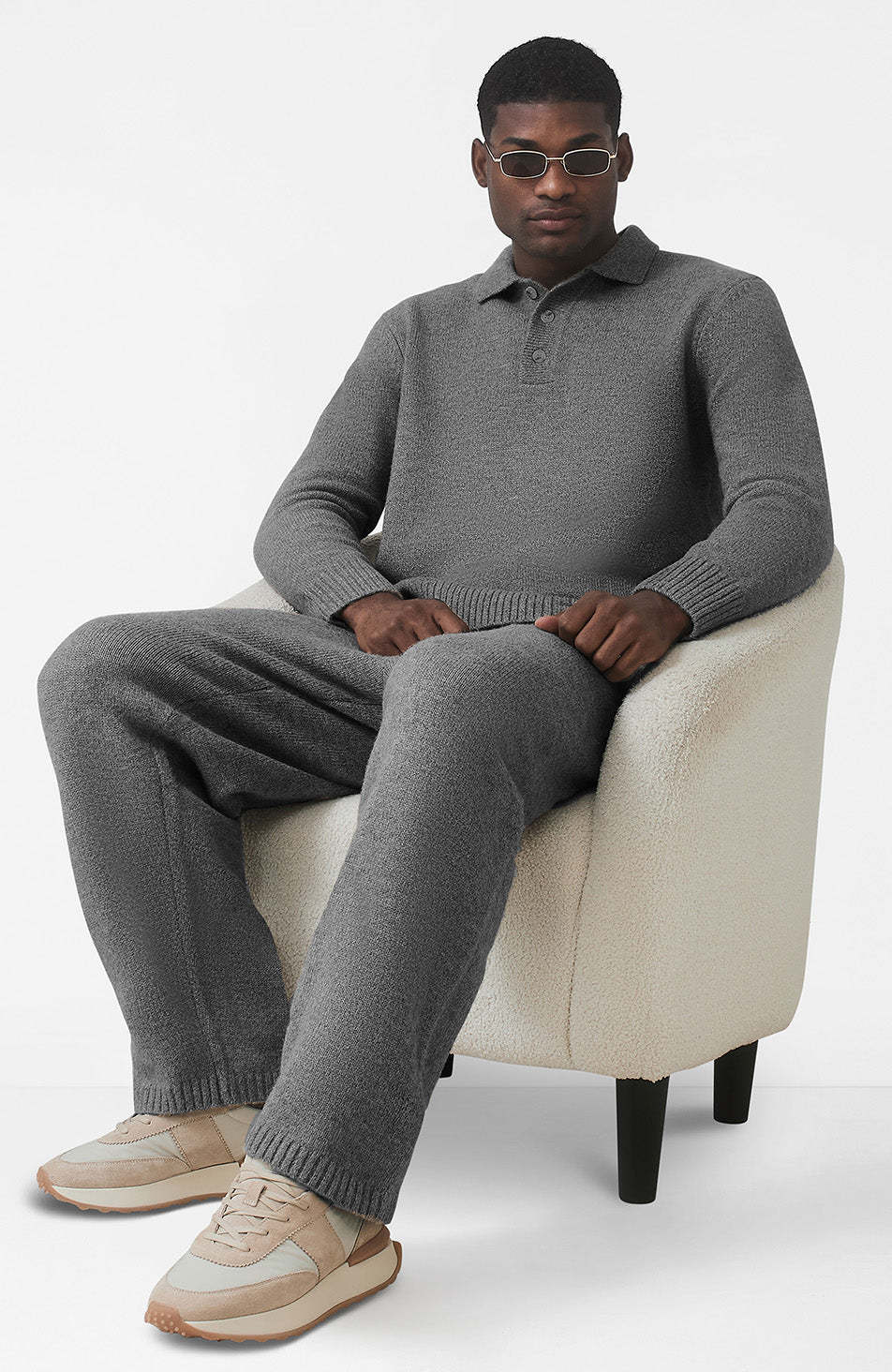 Knit Button Up Jumper