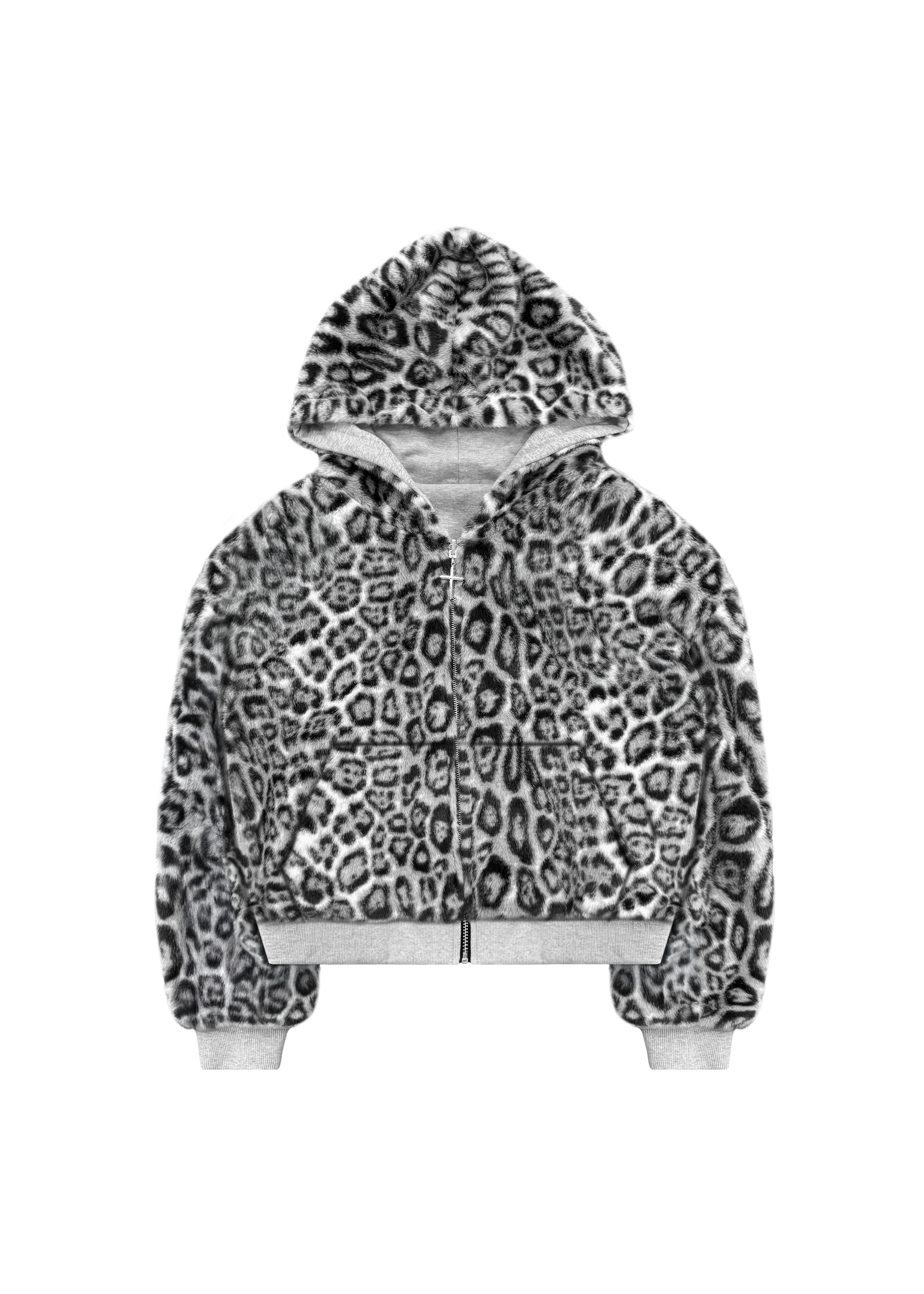 REVERSIBLE FUR ZIP HOODIE