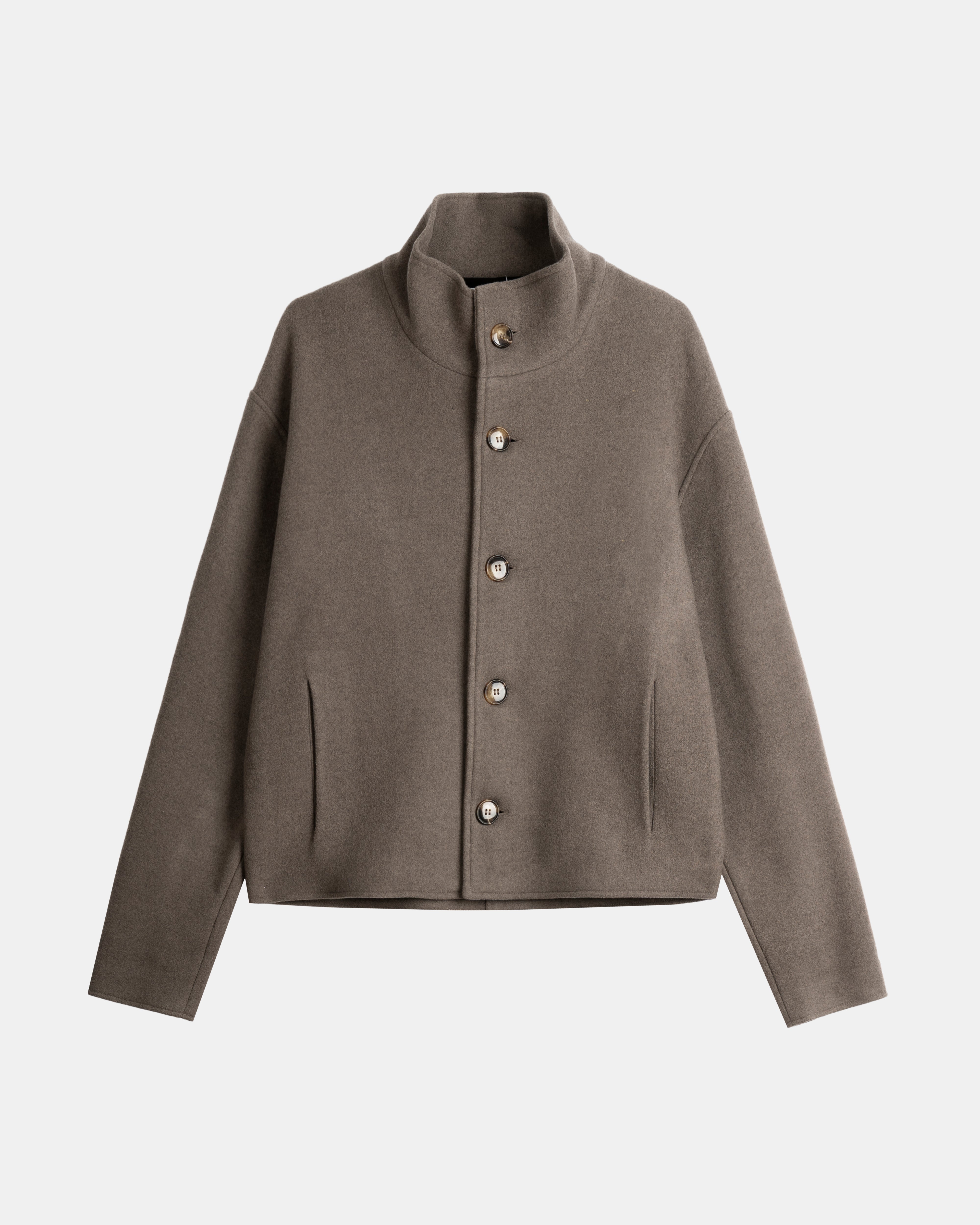 High Collar Wool Jacket