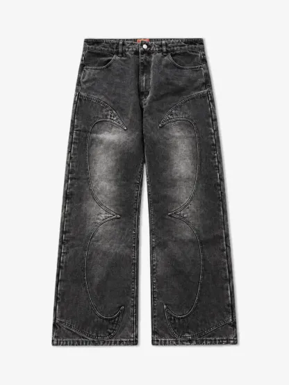 DENIM CELESTIAL CURVED SEAM JEANS