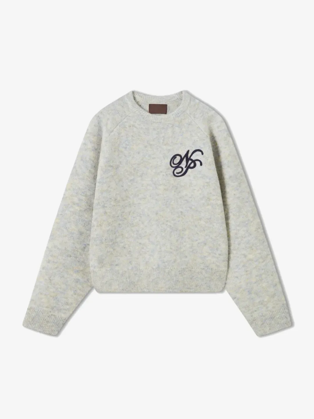 MELANGE BOXY KNIT SWEATER