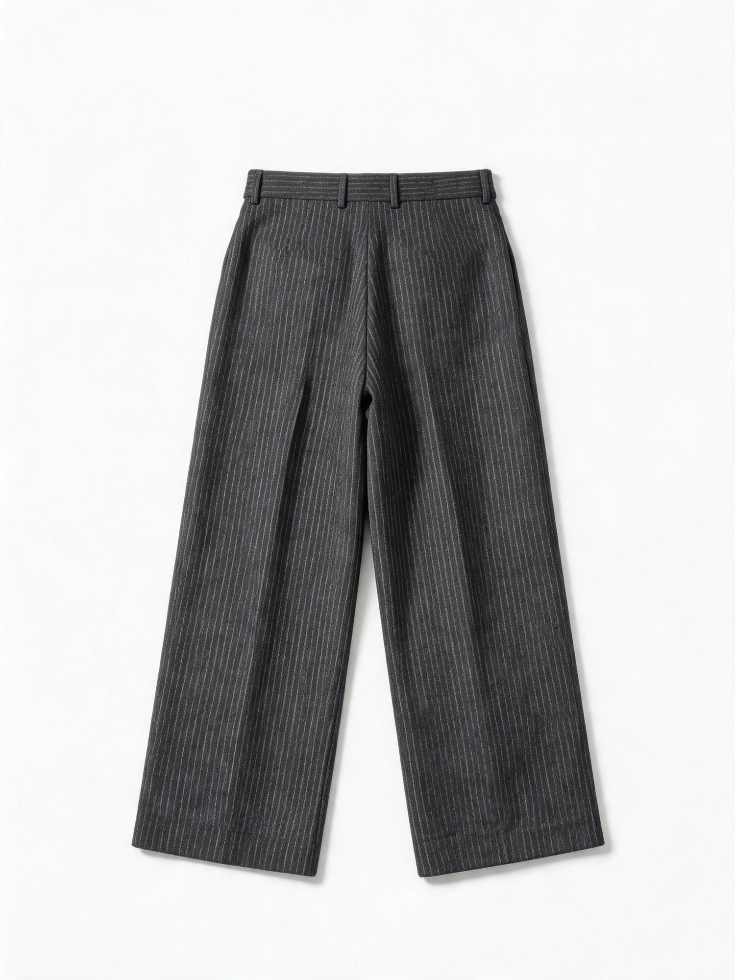 STRIPED PLEATED PANTS