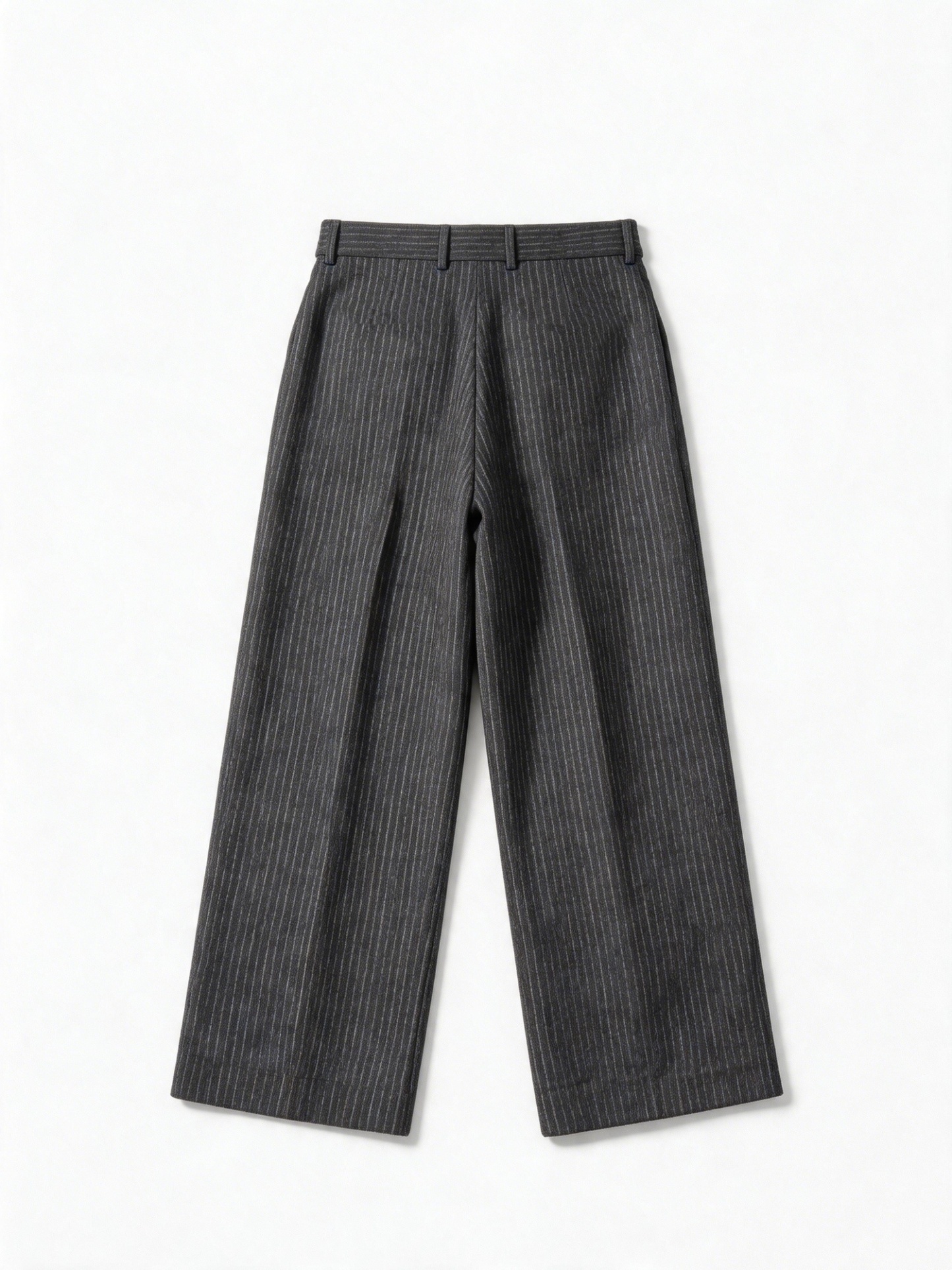STRIPED PLEATED PANTS