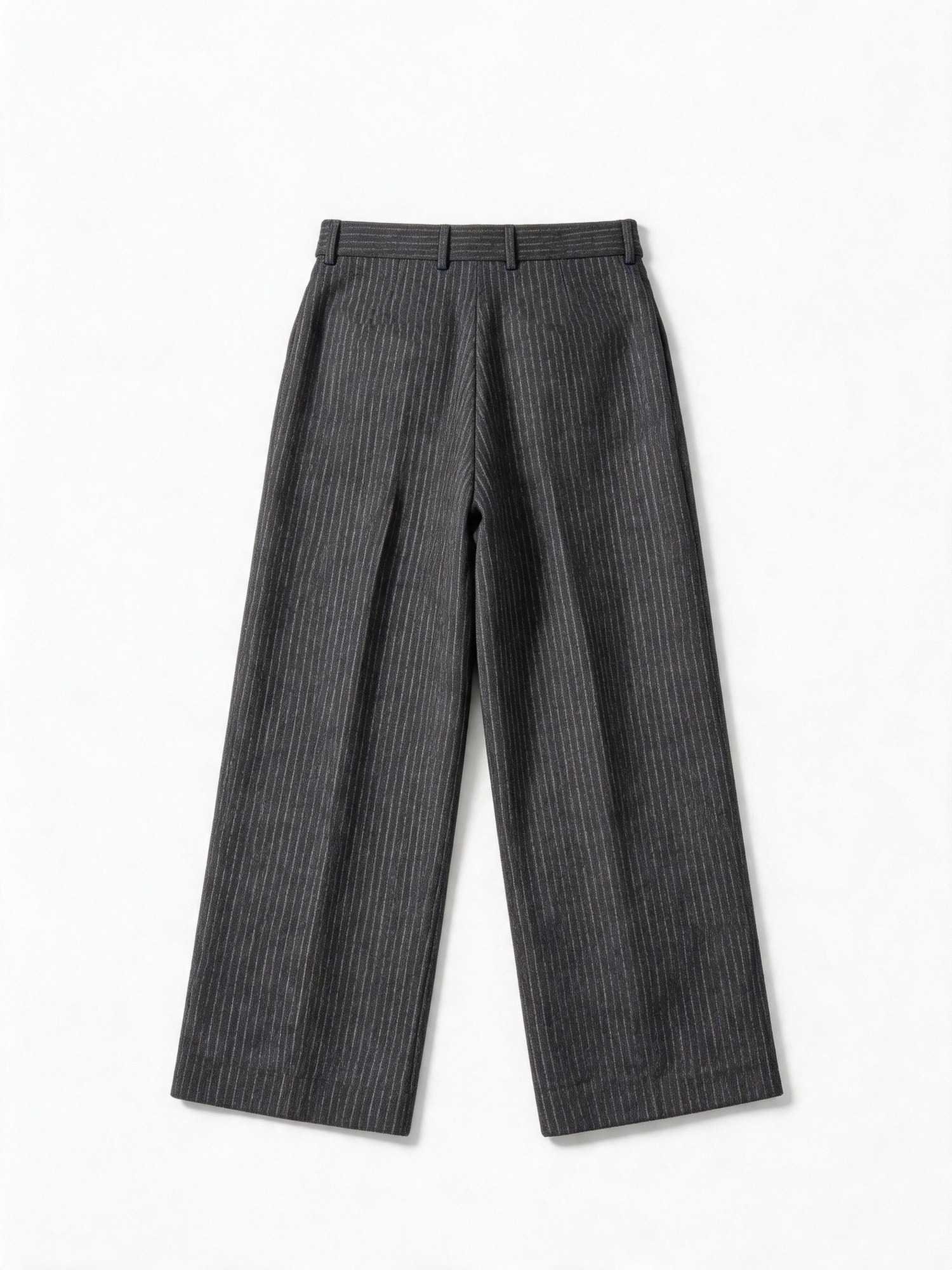 STRIPED PLEATED PANTS