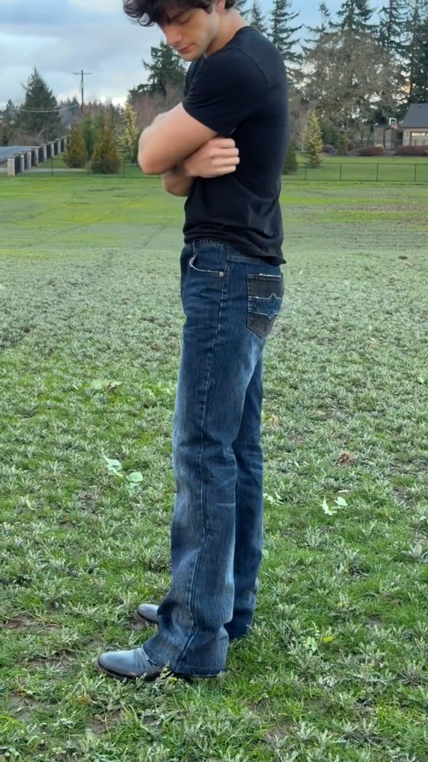 Vintage Washed Bootcut Jeans