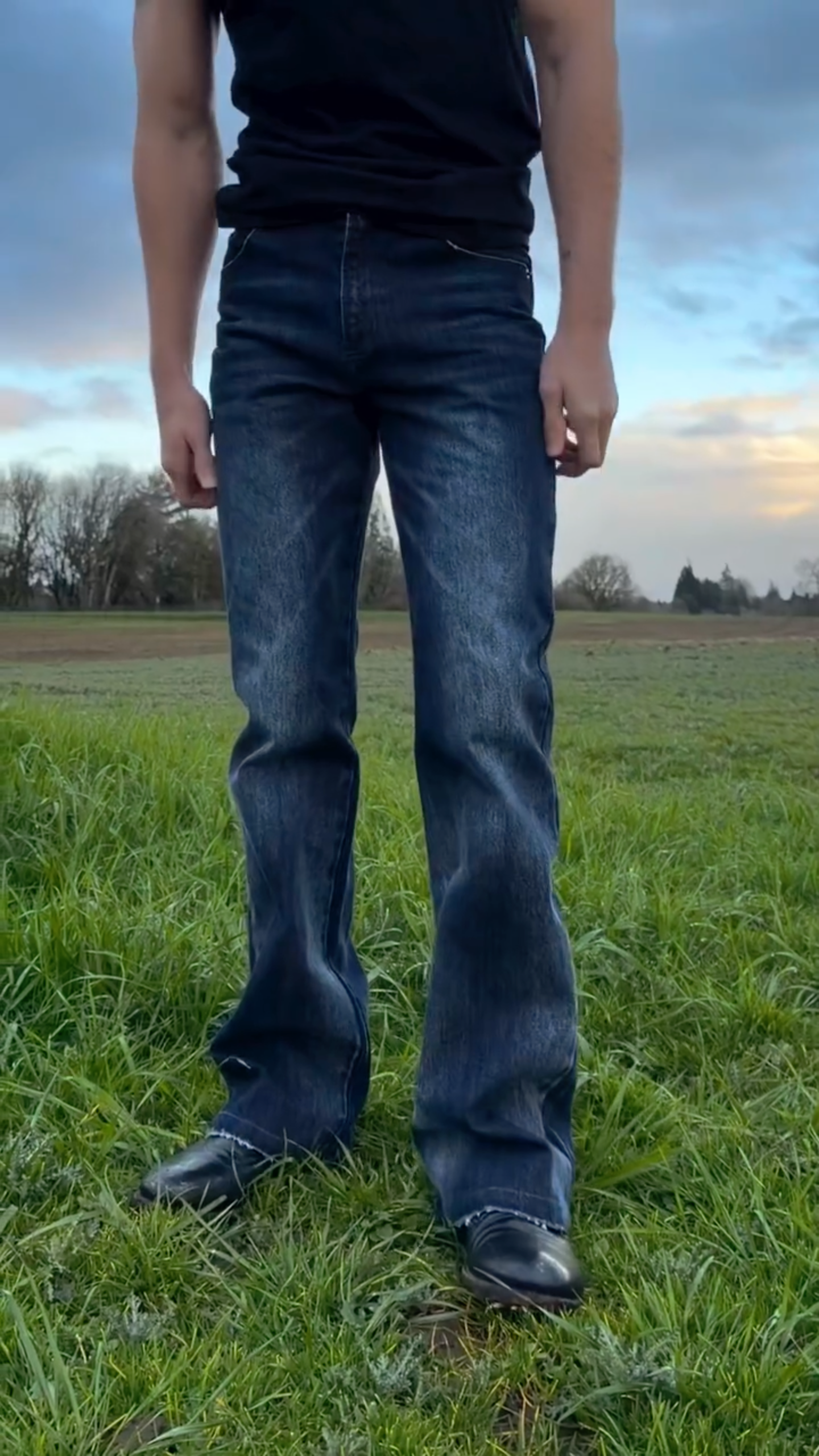 Vintage Washed Bootcut Jeans