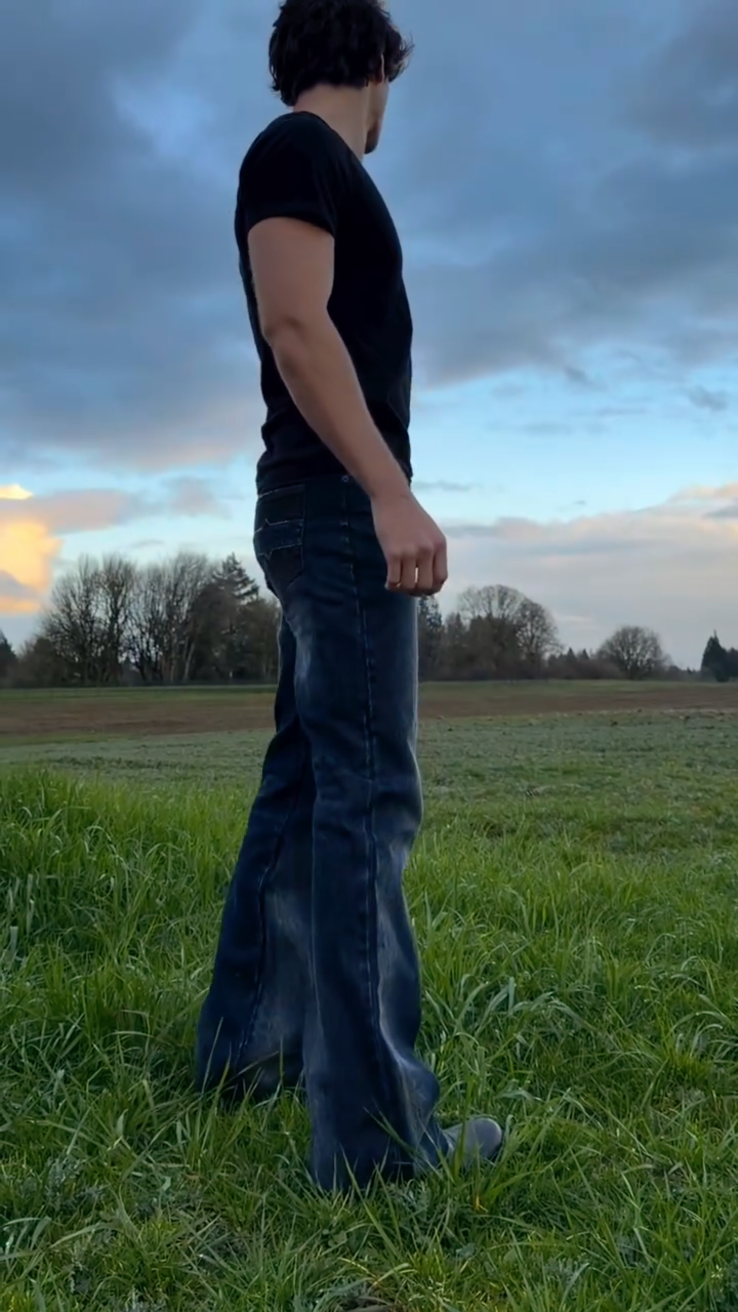 Vintage Washed Bootcut Jeans