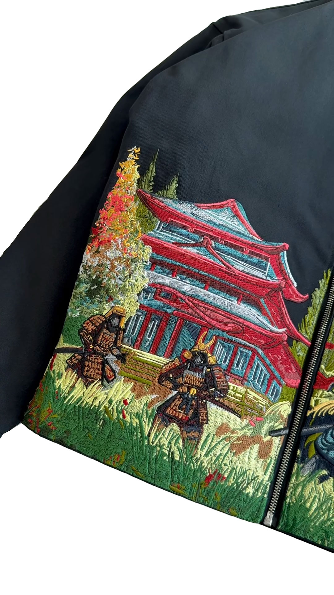 Samurai Duel Embroidered Work Jacket