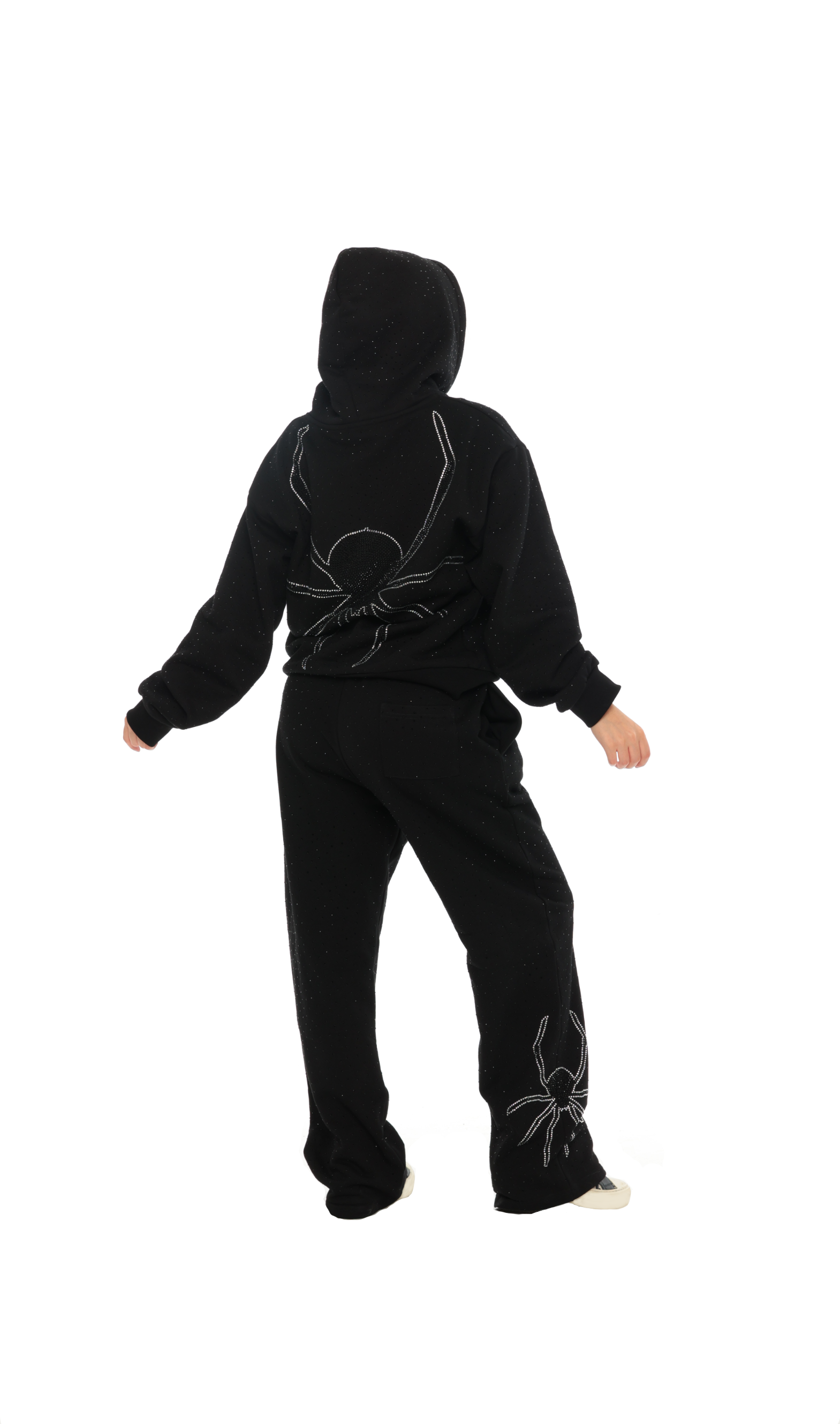 BLACK SPIDER HOODIE