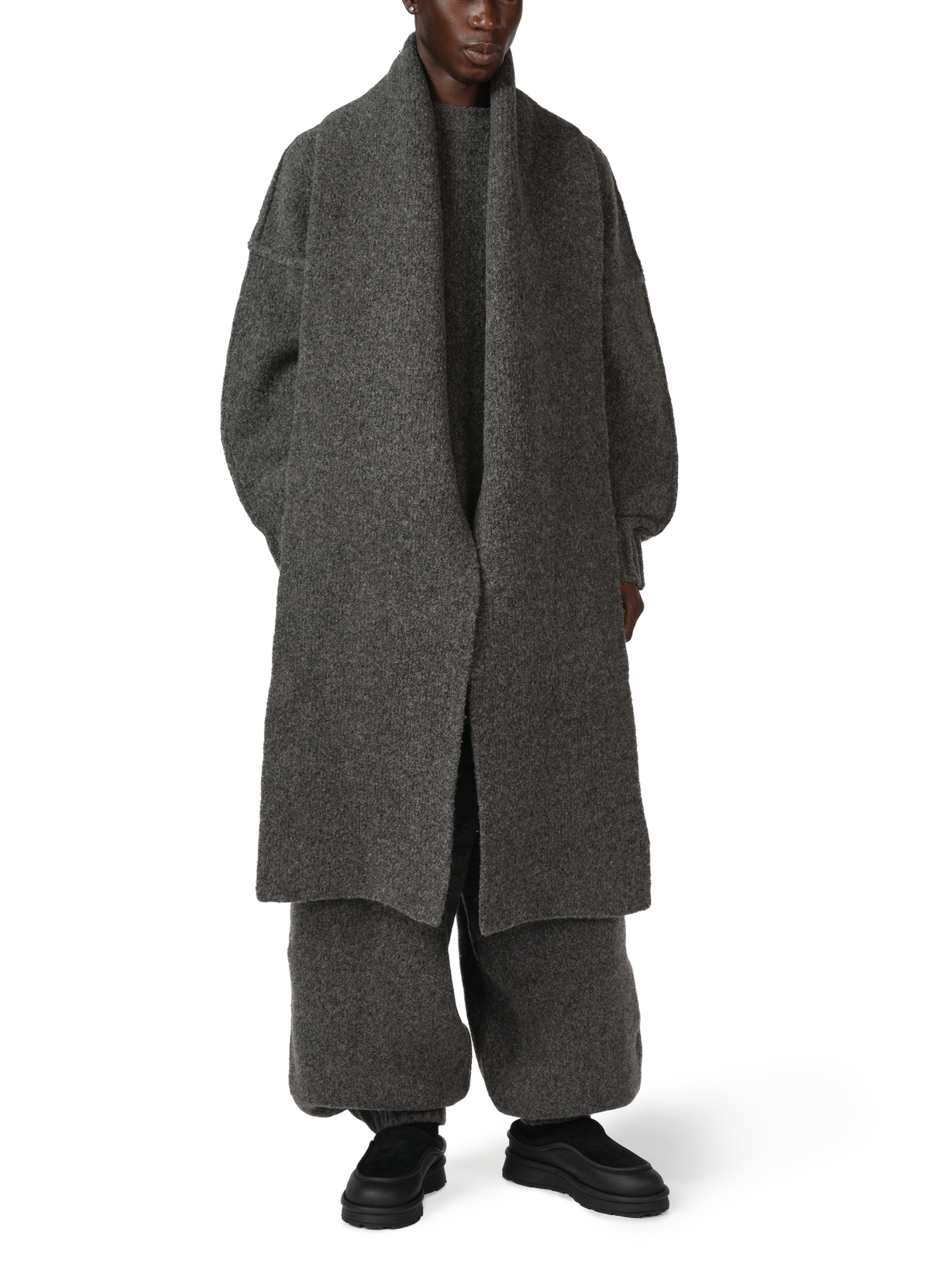 WOOL KNIT DUVET SCARF