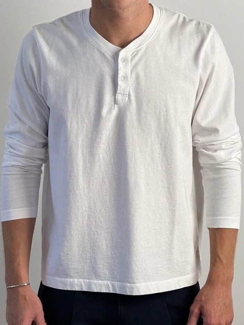 CROP MUSCLE TEE | HENLEY LONG SLEEVE