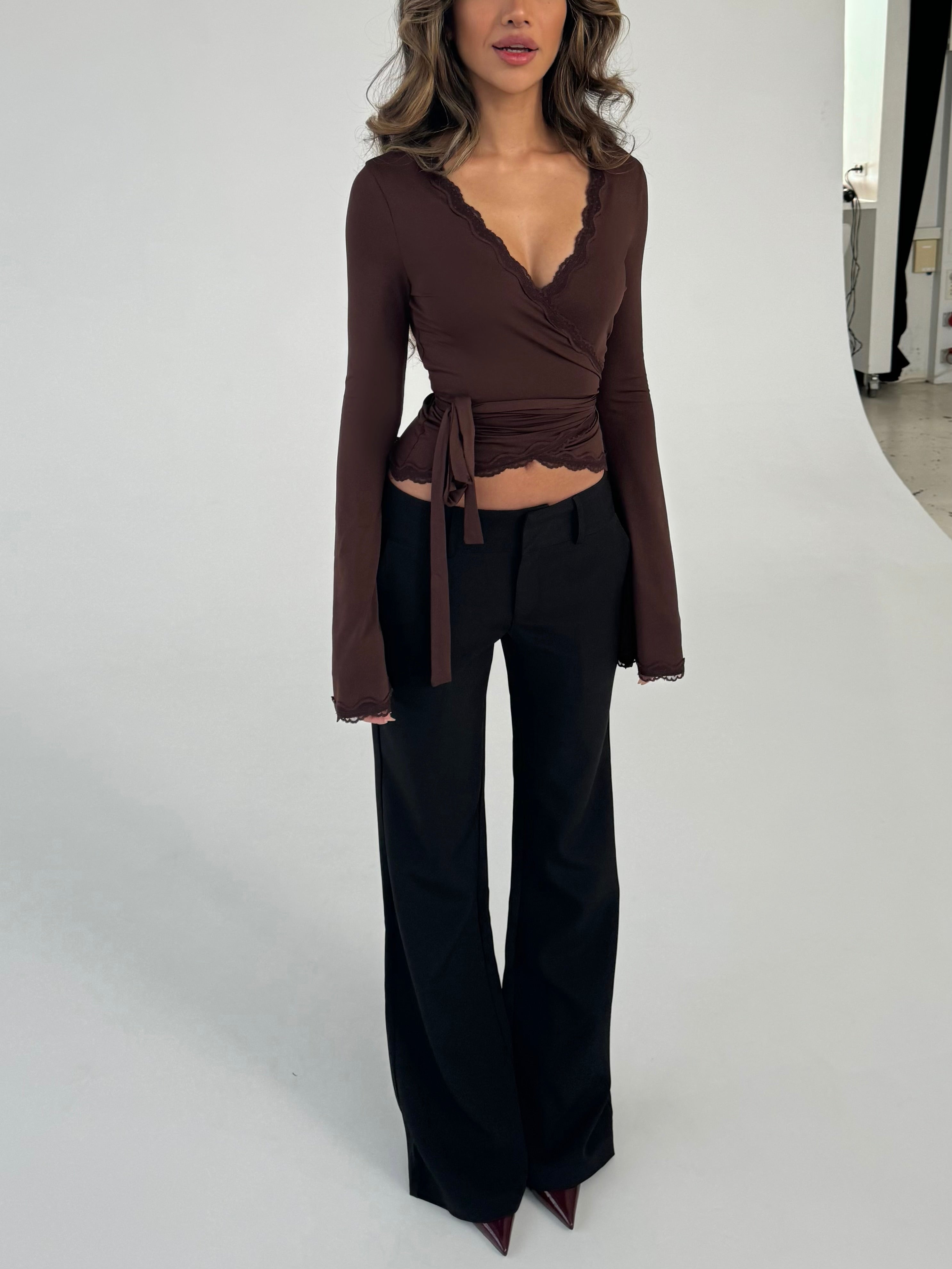 Livia low waist trousers (Buy 2 Free Shipping）