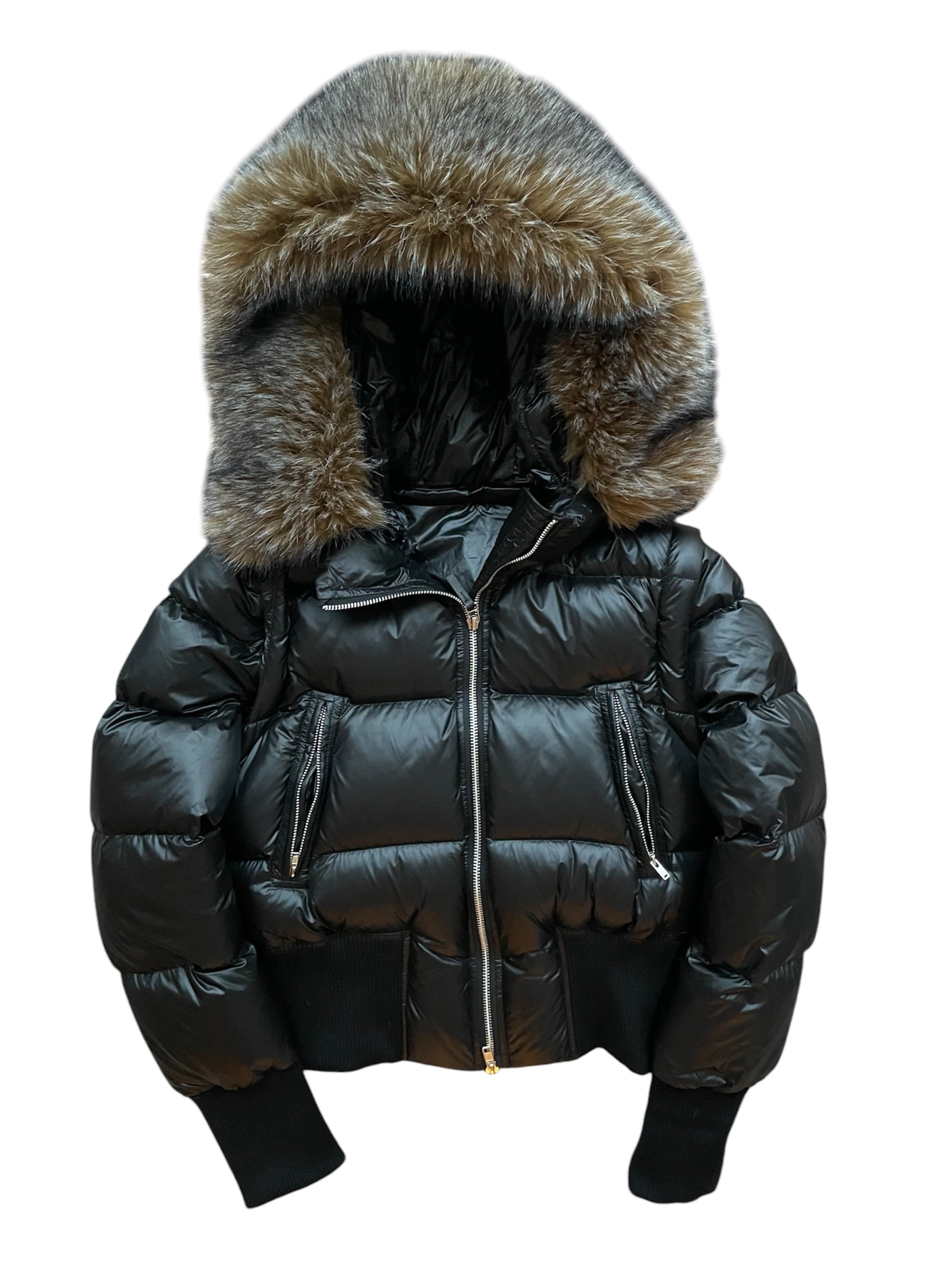 3 in 1 00s leather laqué jacket