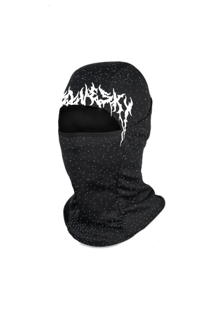 Ski mask with rhinestones