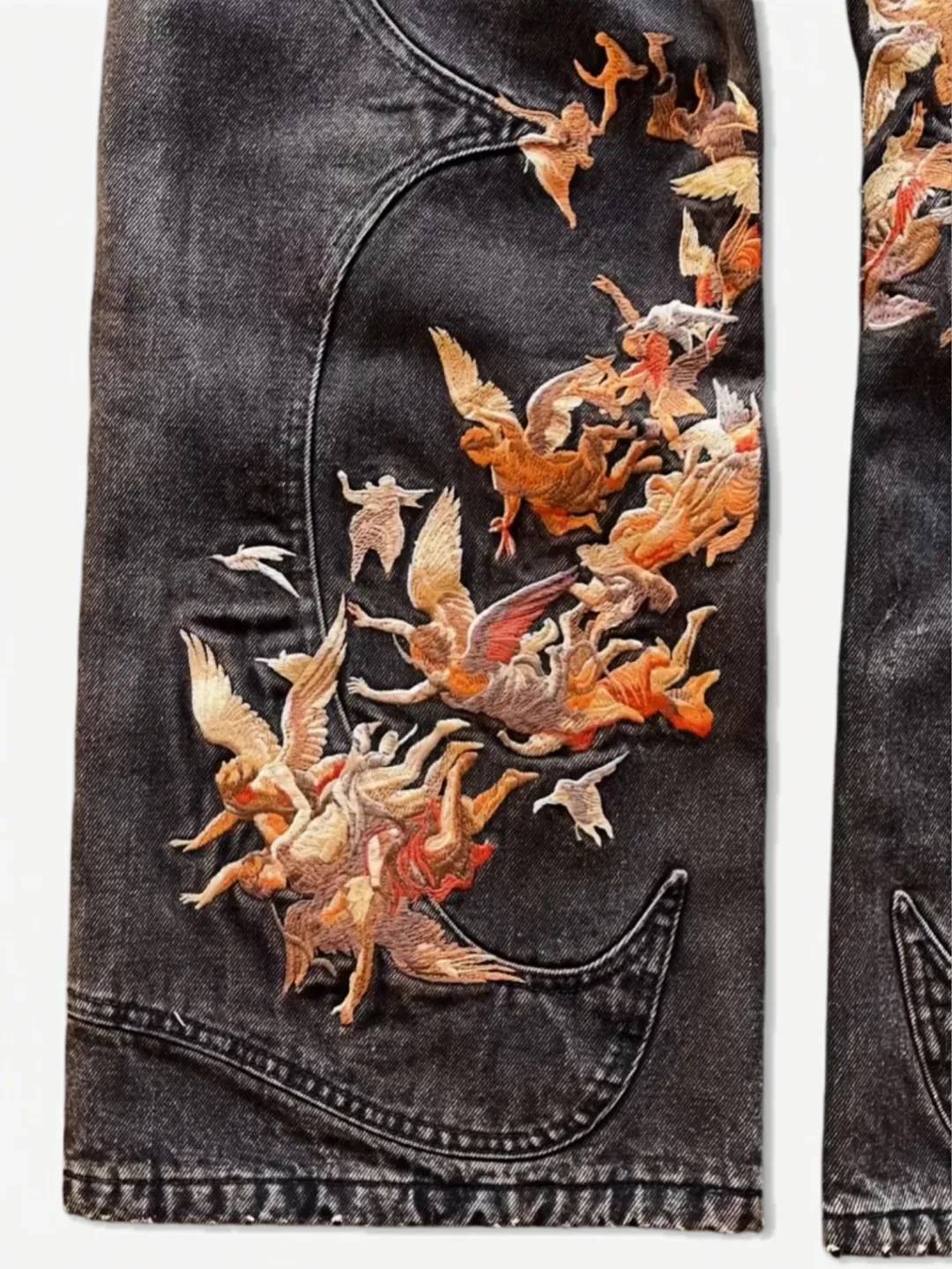 DENIM CELESTIAL CURVED SEAM JEANS