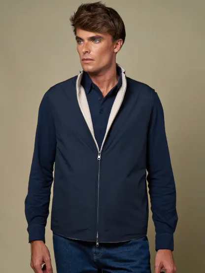 WOOL REVERSIBLE GILET