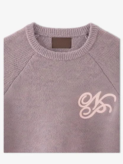 MELANGE BOXY KNIT SWEATER