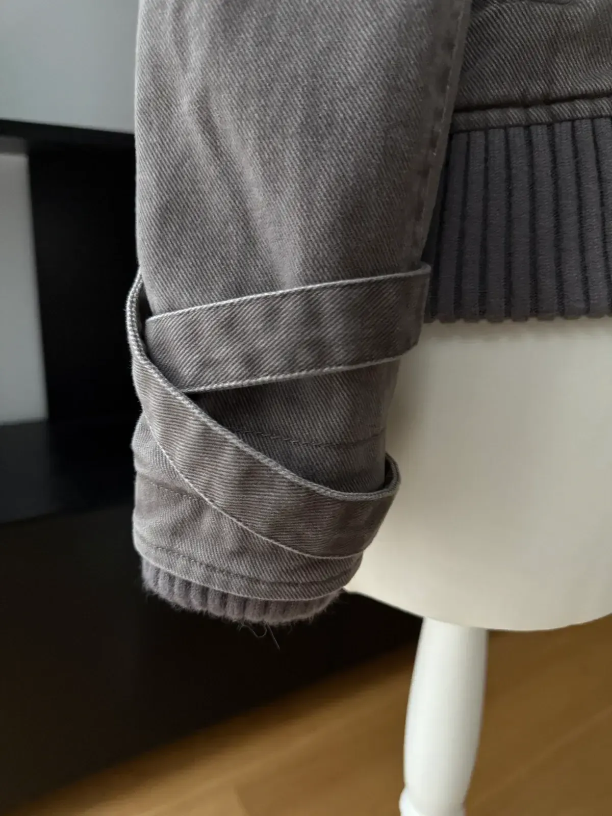 2000s Ribbed collar cargo jacket