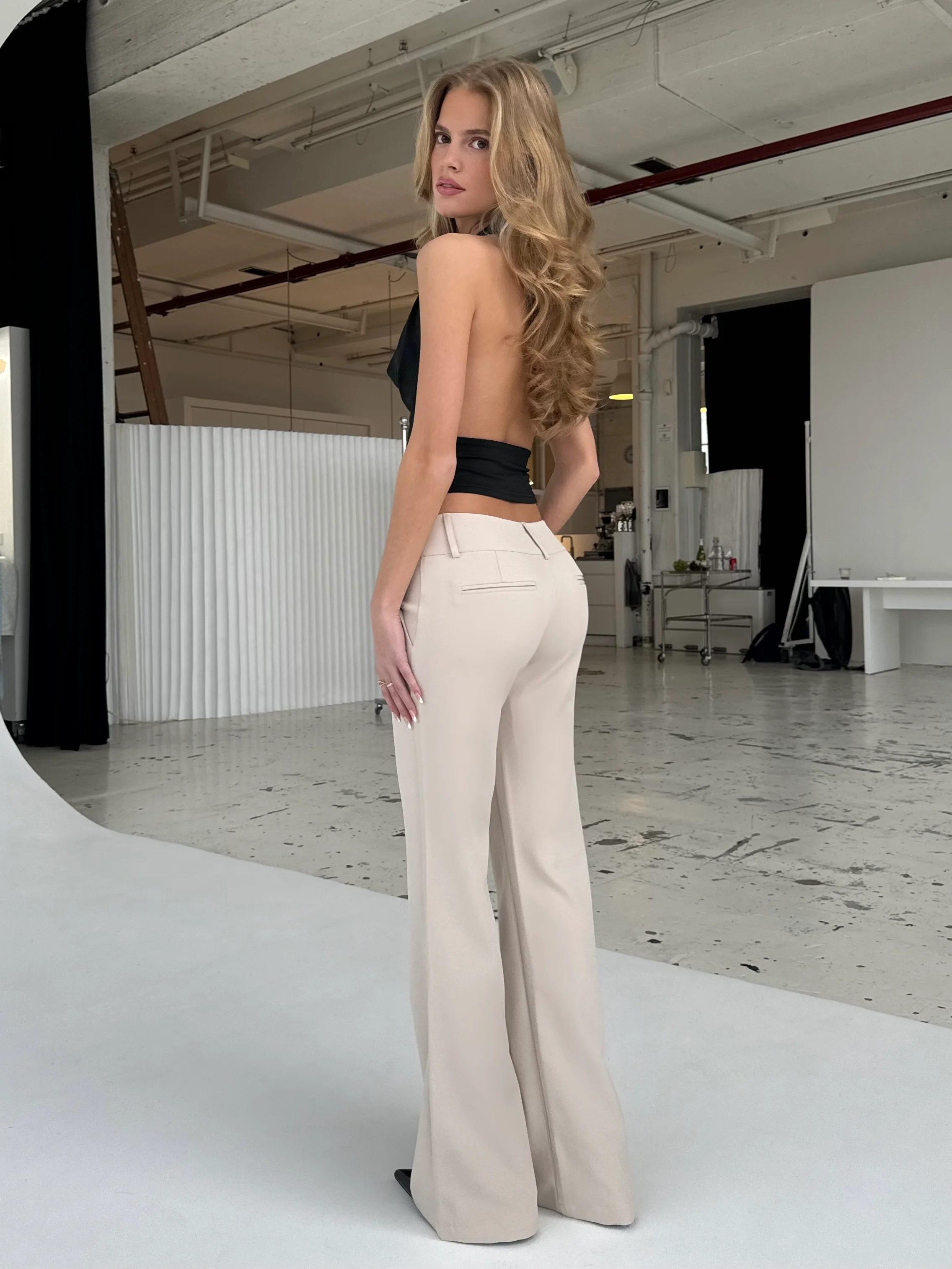 Livia low waist trousers (Buy 2 Free Shipping）